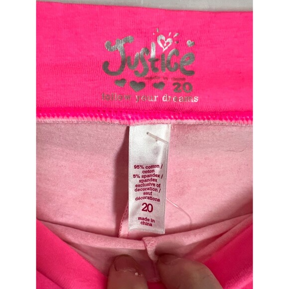 JUSTICE (Original 2000's) Y2K 2 piece Pajama Set SIZE Girls 18/20 - Picture 6 of 8